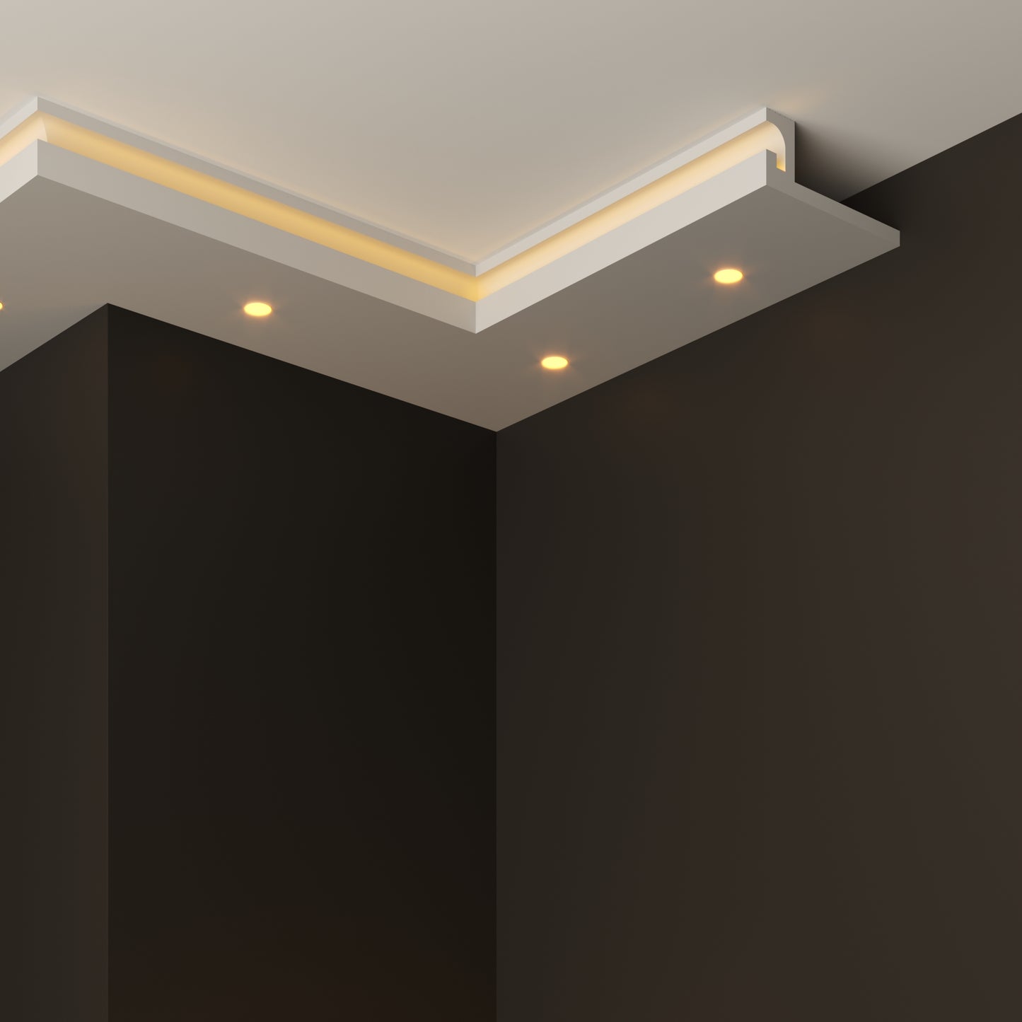 Led Cornice Coving Moulding VLS15