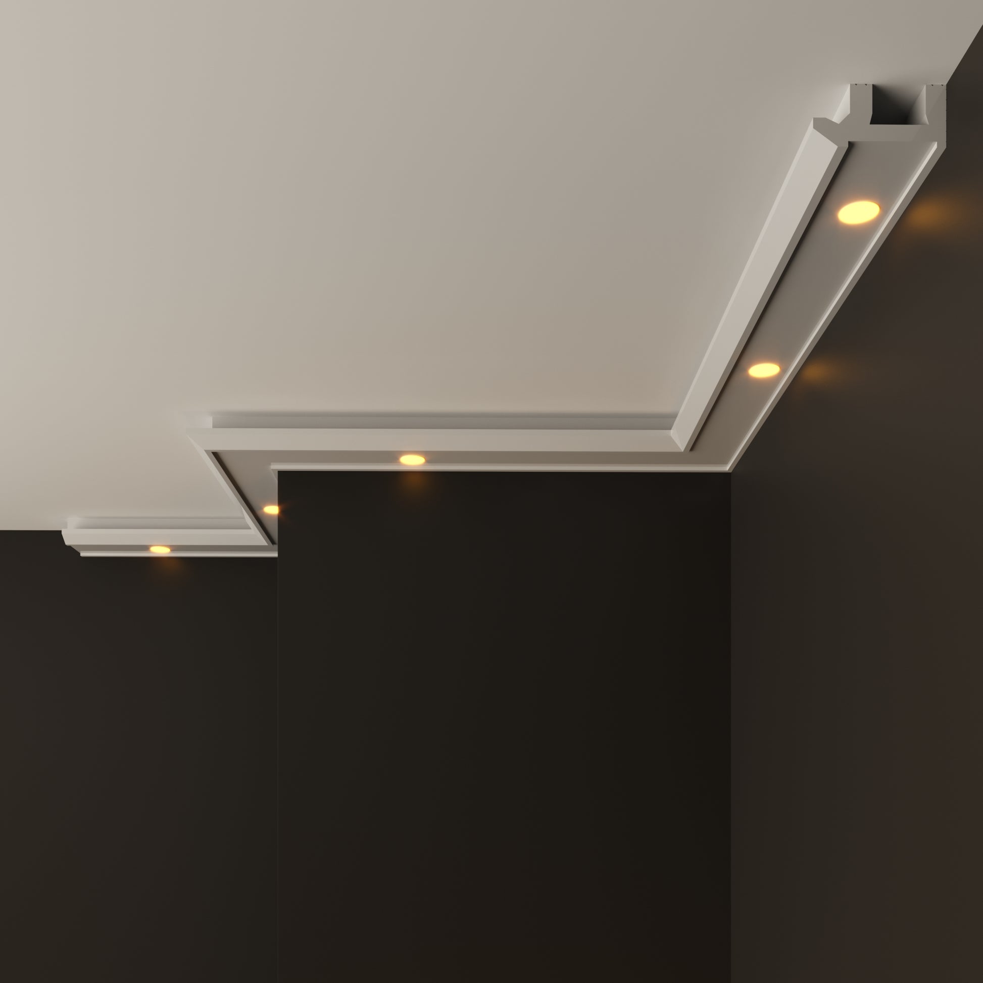 led polystyrene cornice