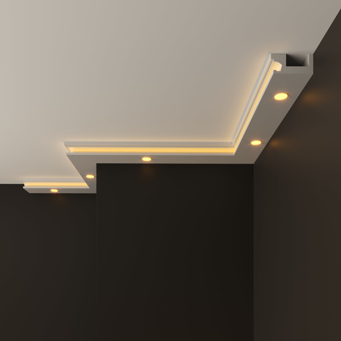 led polystyrene cornice