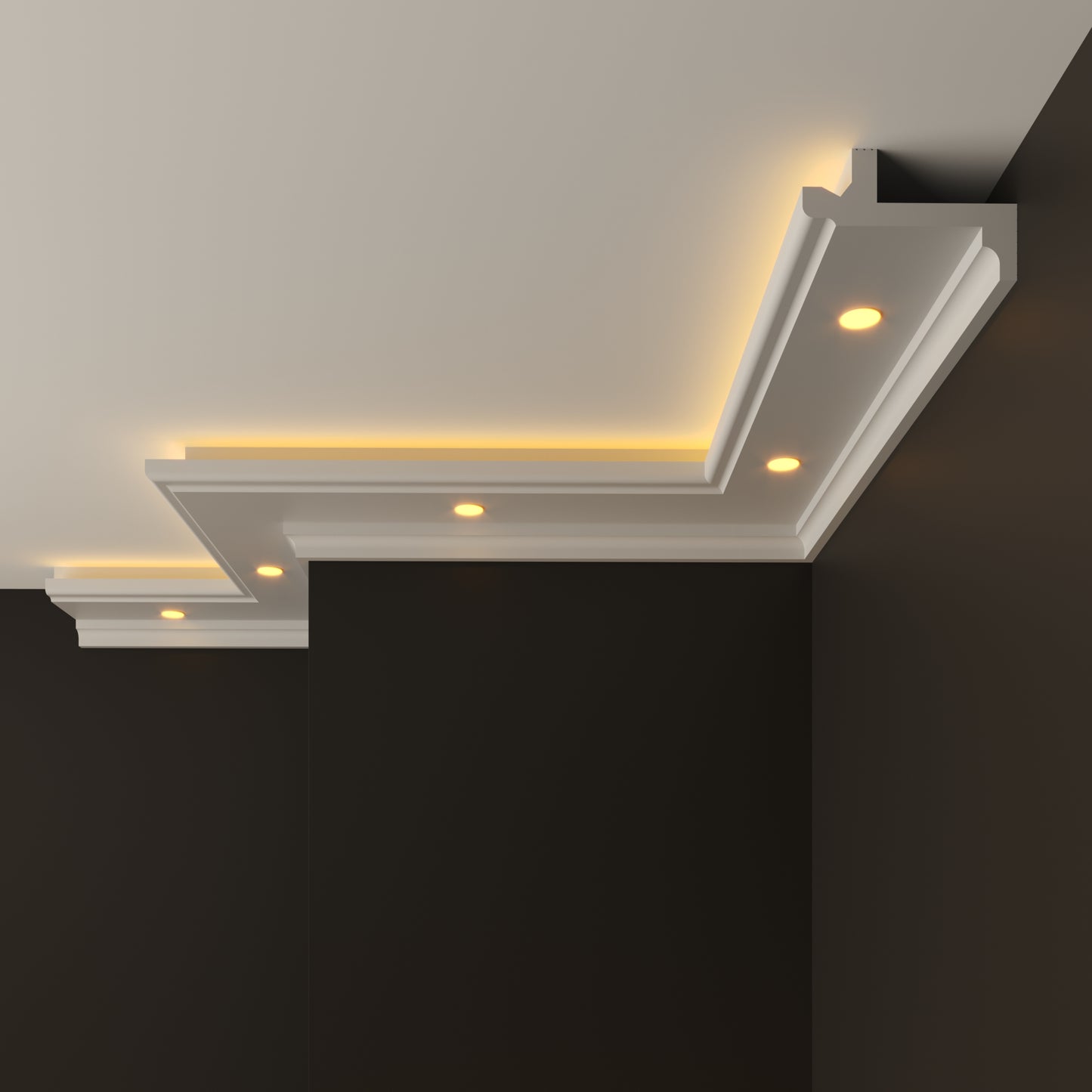 led polystyrene cornice