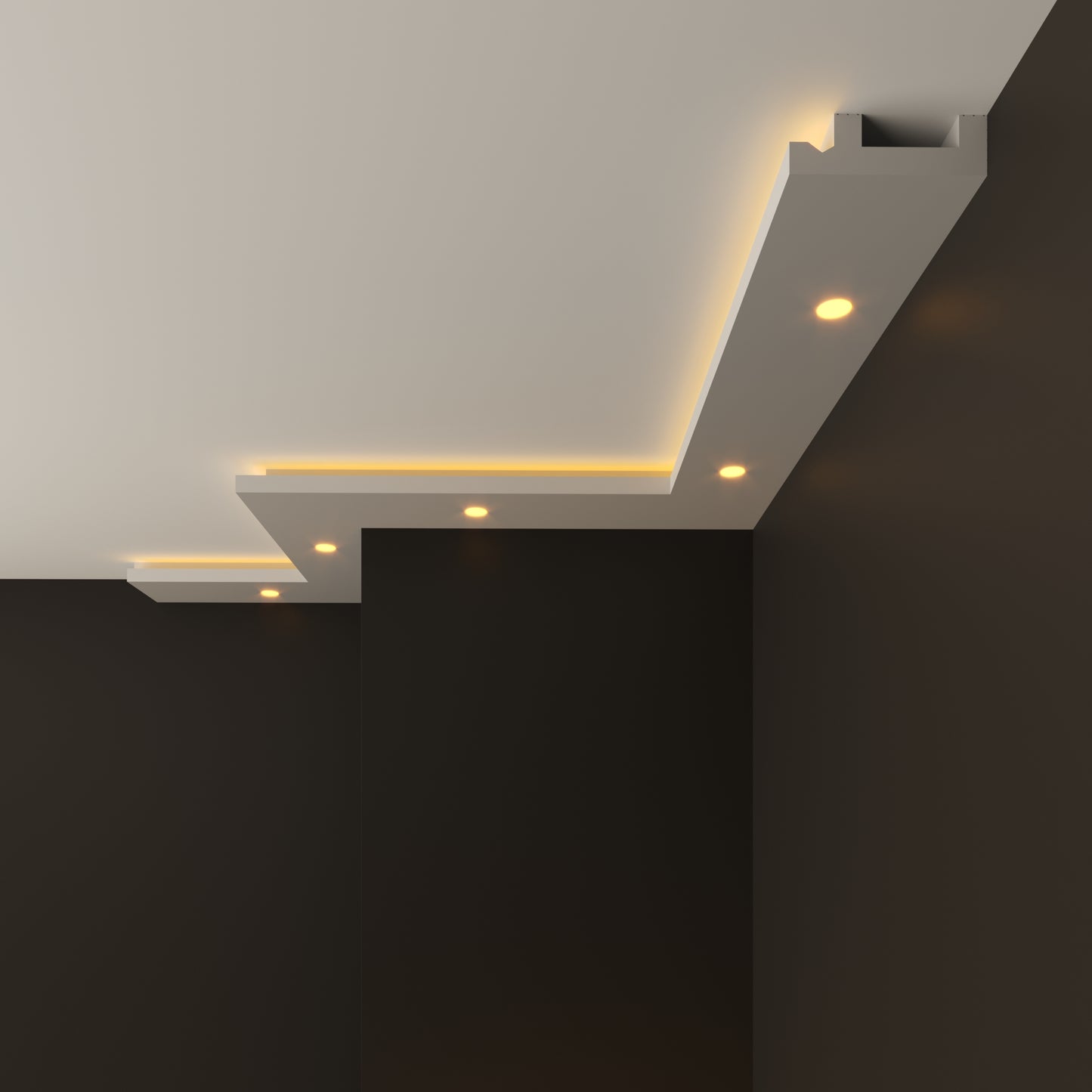 led polystyrene cornice