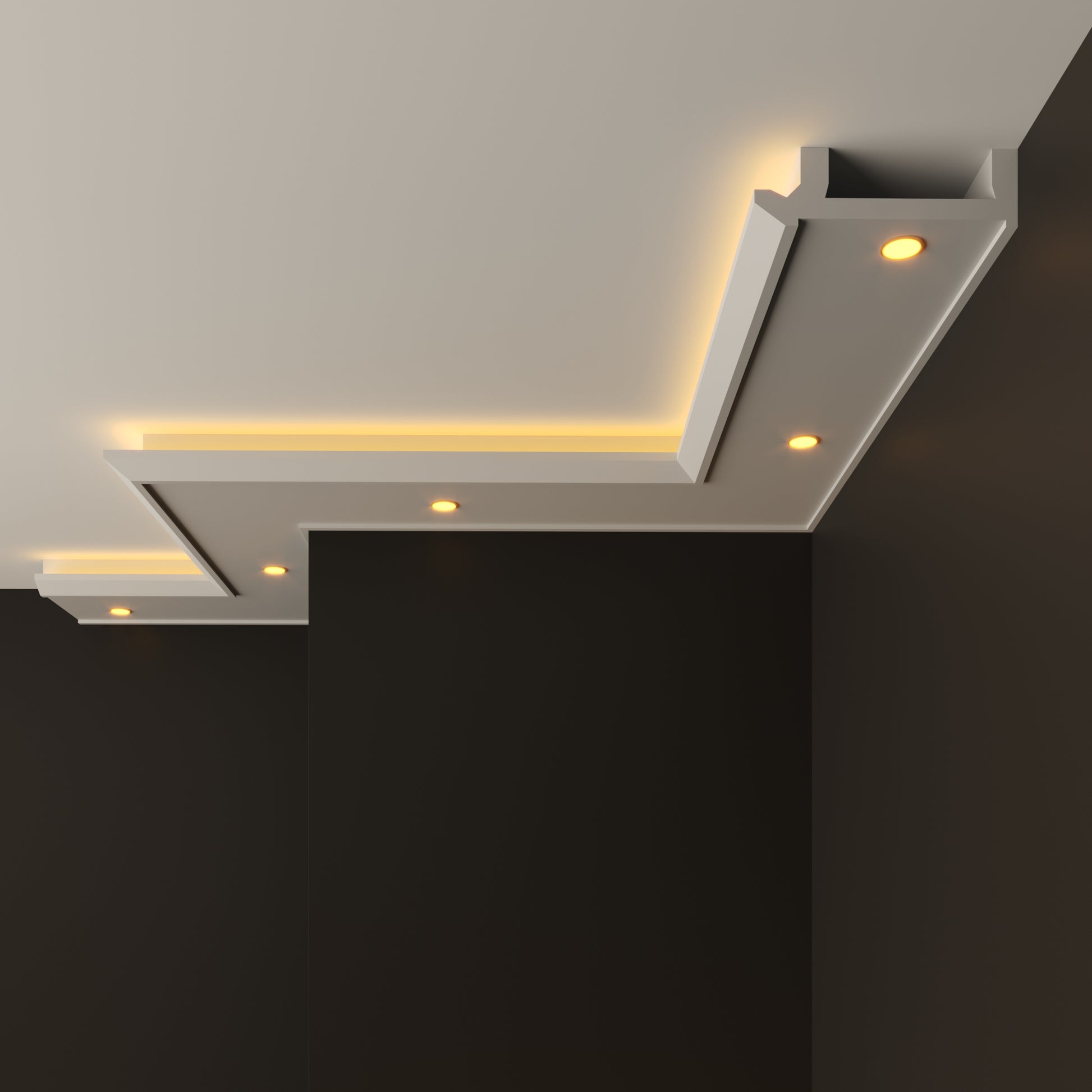 led polystyrene cornice