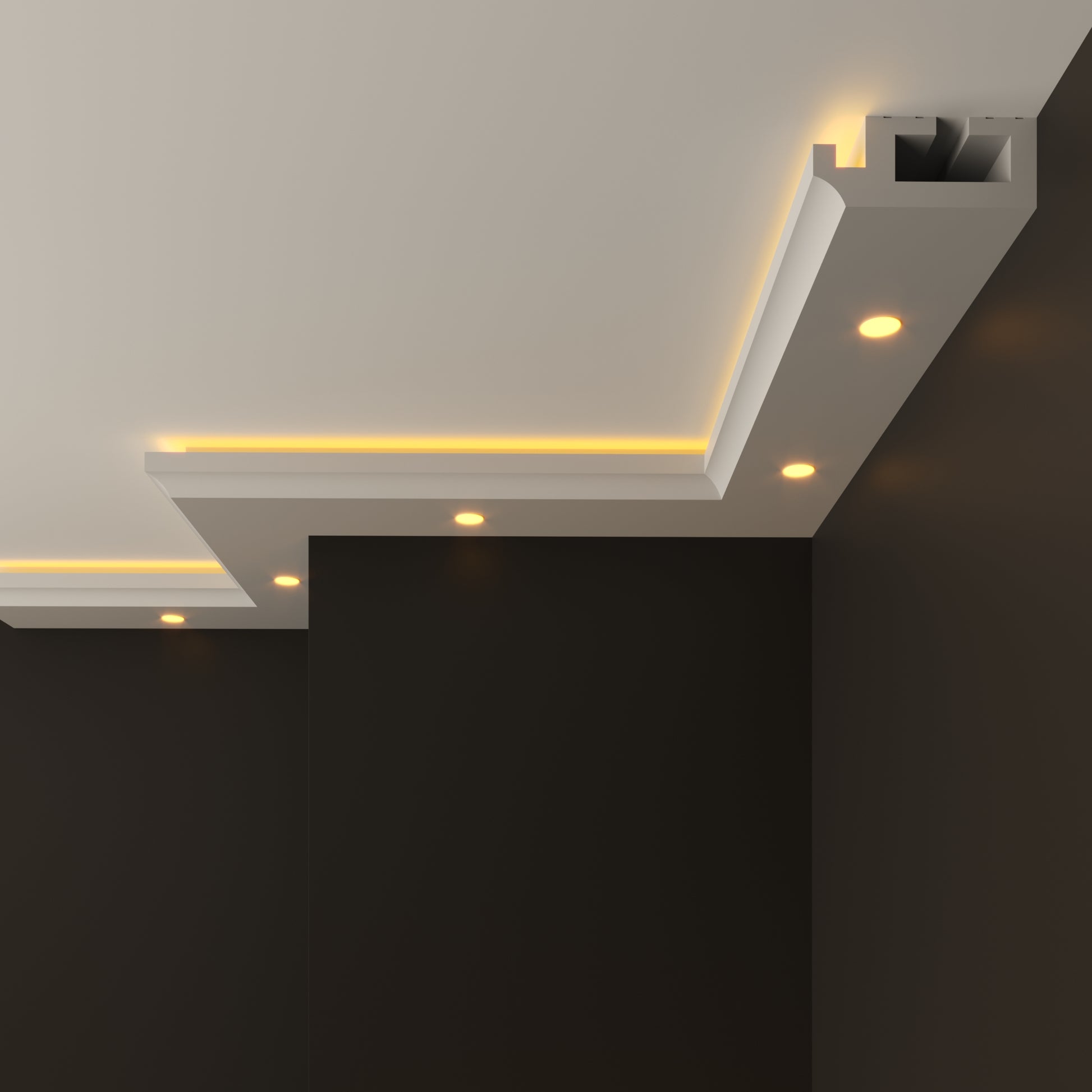 led polystyrene cornice