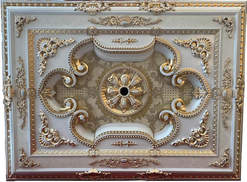 PALACE CEILING ROSE - POLYSTYRENE - RECTANGULAR - DD90120-P- PATINA  90*120cm