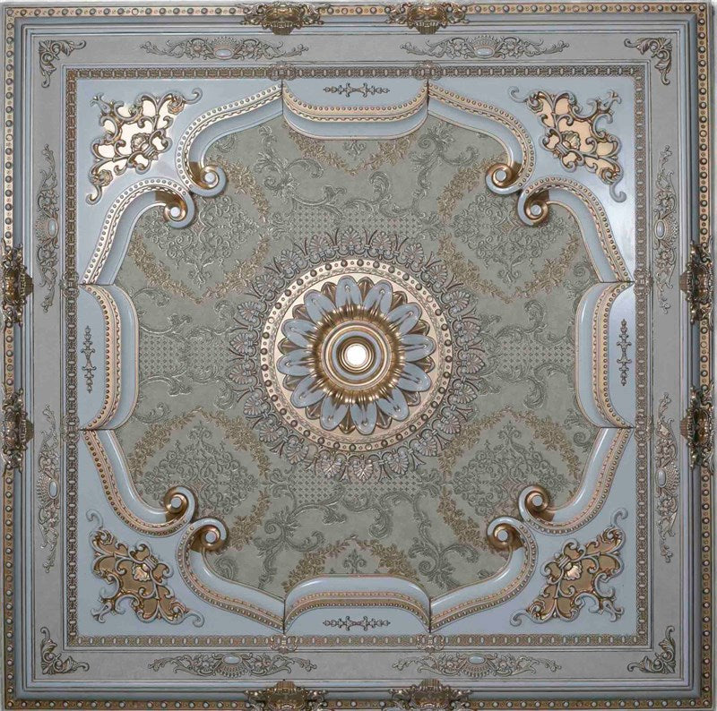 PALACE CEILING ROSE - POLYSTYRENE  - SQUARE - DK150-P - PATINA 150*150cm